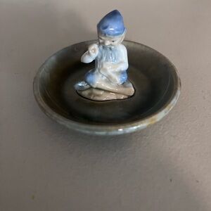 Wade Irish Porcelain trinket dish featuring a Leprechaun Tailor